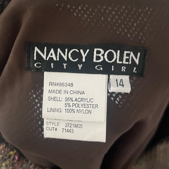 Vintage Skirt Women's 14 Tweed Southwestern Asymmetrical Midi Boho Eclectic - Picture 5 of 7